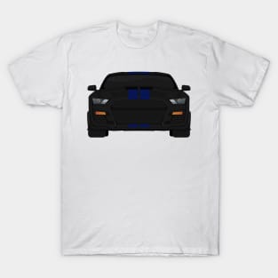 Shelby GT500 2020 Shadow-Black + Kona-Blue Stripes T-Shirt